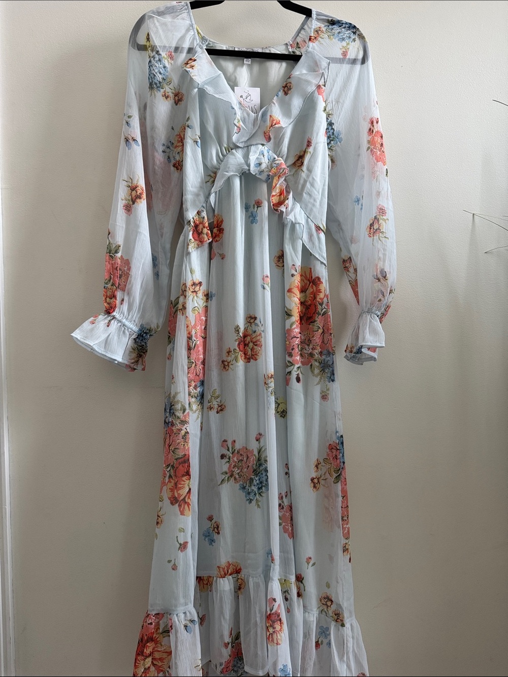 118 PATRONS OF PEACE 🕊️ - NWT floral long sleeve maxi dress - Picture 2 of 7